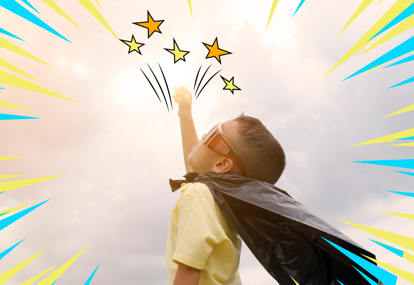 Child dressed up as a super hero
